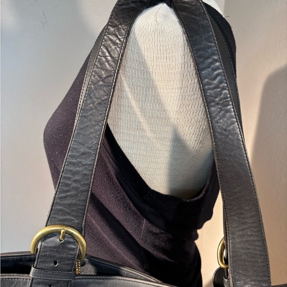 Vintage 90s Coach Lexington Bag 4140 Black Glove Tanned Leather USA Made - Picture 12 of 12